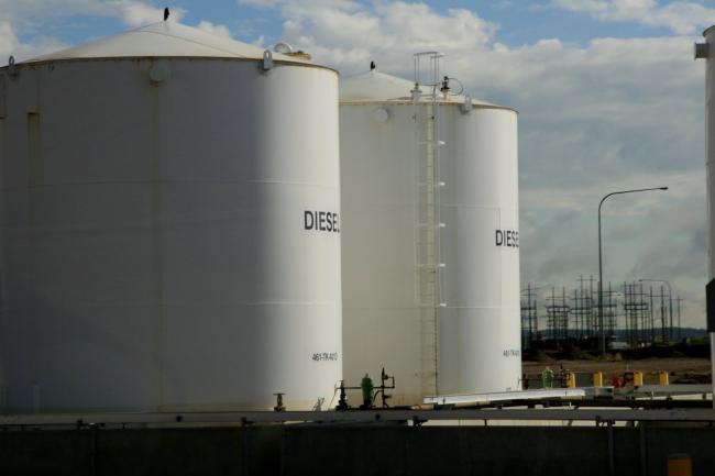 File photo of diesel fuel storage tanks at an oilsands facility in 2014. Pembina Institute Photo