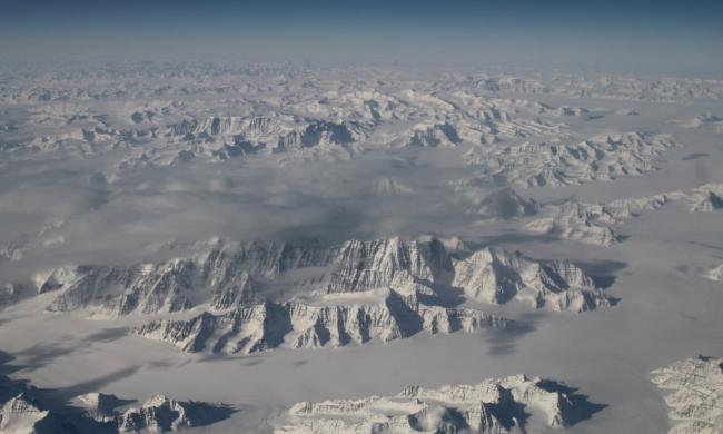  The north-east coastline of Greenland, one of the world’s two great ice sheets. Photograph: HANDOUT/AFP/Getty Images