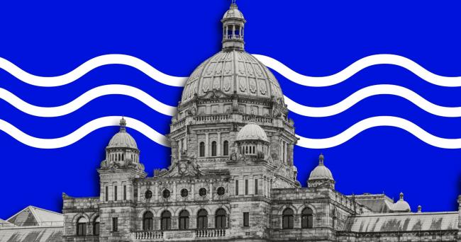 BC Legislature - gone blue