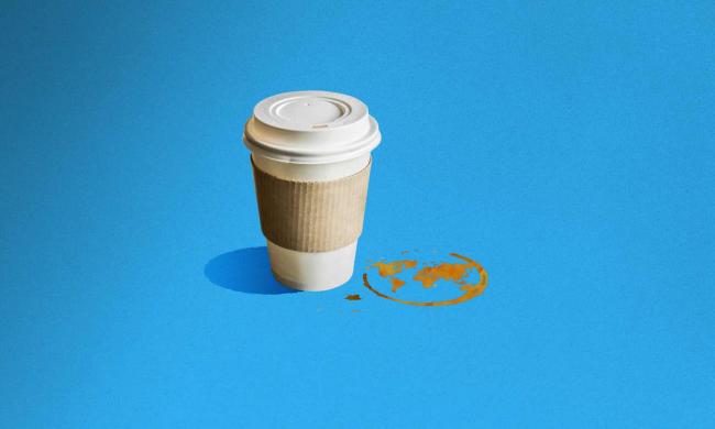 Coffee  cup: Composite: Guardian/Rex/Shutterstock