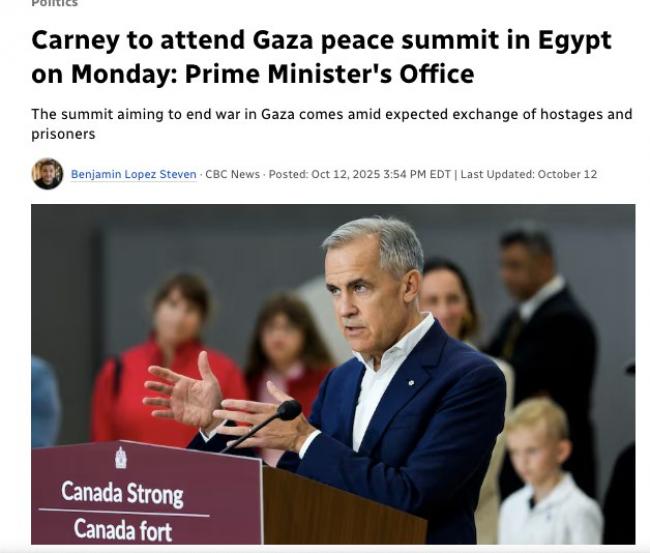 Prime Minister Mark Carney participates in an announcement at a community centre in Ottawa, on Friday, Oct. 10. (Justin Tang/The Canadian Press)