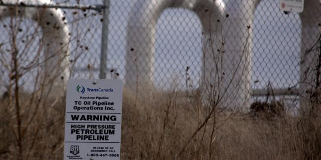 Part of the Keystone fossil fuel pipeline system. Credit: shannonpatrick17 / Flickr