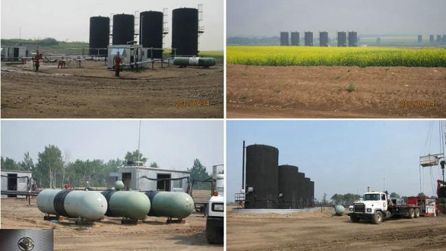 Photos of WIndtalker oil wells in Frog Lake First Nation. Source: Sichuan Rui Investment Managemen