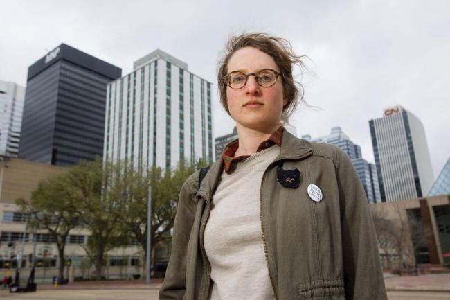 Hannah Gelderman is an organizer with Climate Justice Edmonton - a group that's at the forefront of anti-pipeline activism in Edmonton. Codie McLachlan for StarMetro
