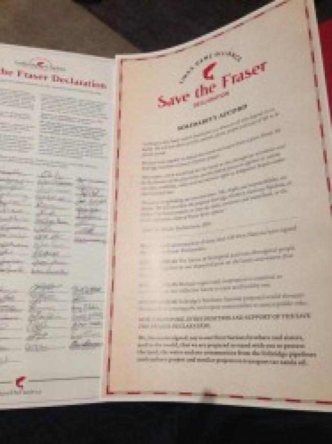 Save the Fraser declaration