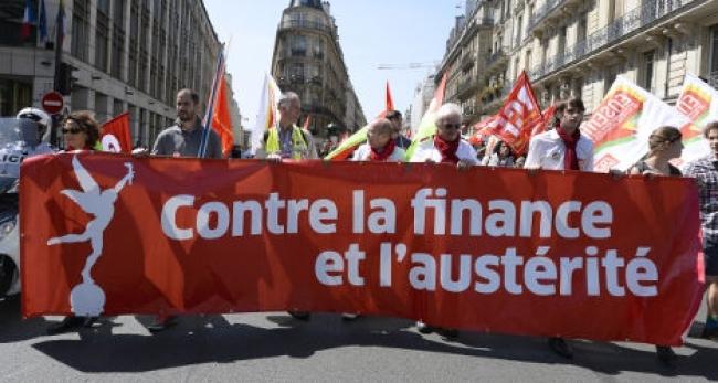 Anti-austerity protests in France April 2015
