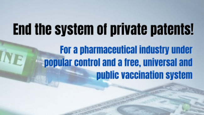End the system of private patents!