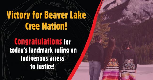 RAVEN - Victory for Beaver Lake Cree