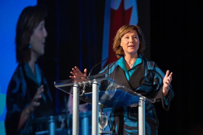 Christy Clark, the premier of British Columbia, in Vancouver last year. Credit Ruth Fremson/The New York Times