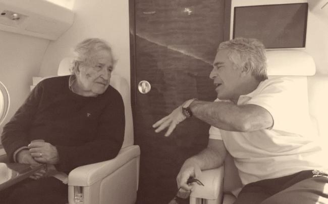 Noam Chomsky is seen with Jeffrey Epstein in this undated photo released by House Oversight Committee Democrats on December 18, 2025.