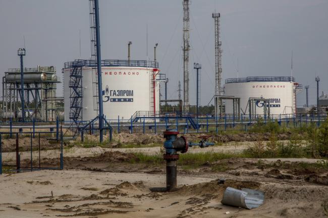 A Gazprom oil-producing facility in Russia's Yamal region. Canadian banks and insurance companies have invested millions in the country's oil and gas companies, which make up nearly 40 per cent of Russia's revenue. (AP Photo/Petr Shelomovskiy)