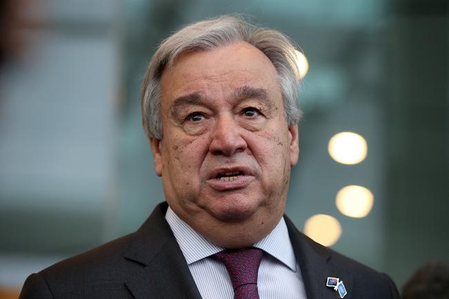 United Nations Secretary-General Antonio Guterres. | Fiona Goodall/Getty Images