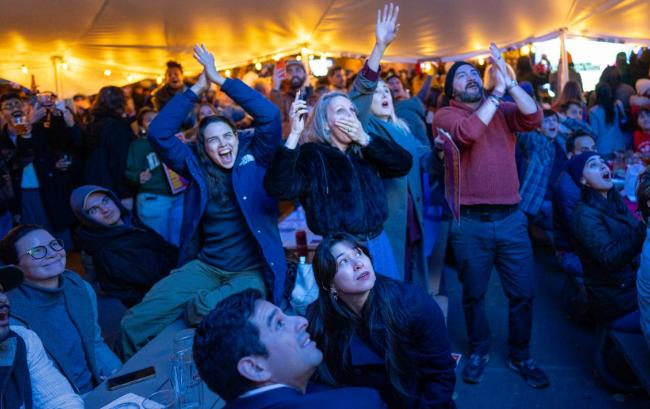 New Yorkers celebrate as NY1 projects Zohran Mamdani to win the New York City