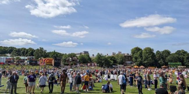 The Racecourse in Durham during the 2022 Miner’s Gala,(Credit: Gerry Hart)