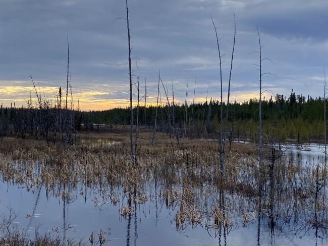 An unidentified watercourse is seen in Nemaska, James Bay region in Northern Quebec on October 25, 2022. File photo by The Canadian Press/Stephane Blais