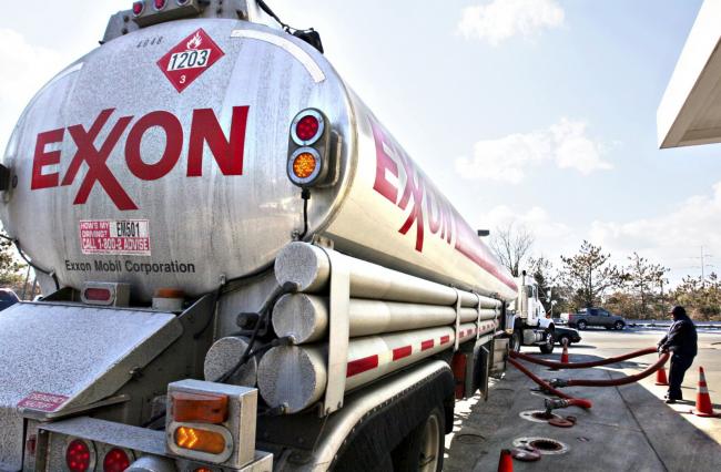 Exxon Mobil Corporation fuel truck. CP photo.
