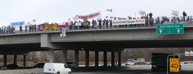 Kinder Morgan protest 