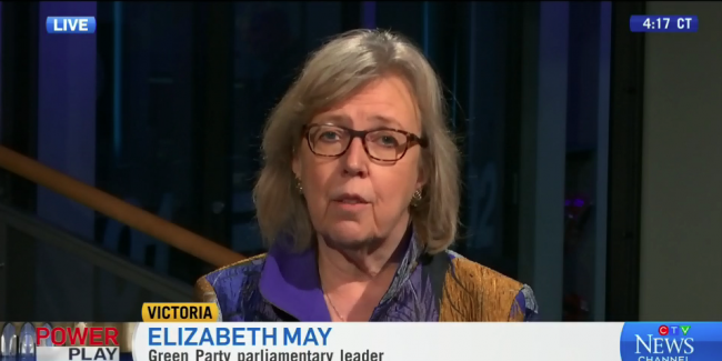 Elizabeth May on CTV News
