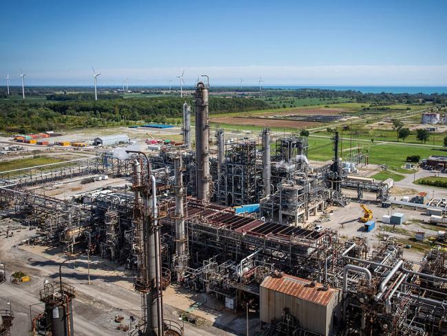 Imperial Oil’s refinery in Nanticoke, Ontario. The Exxon subsidiary first examined carbon sequestration in the 1980s.