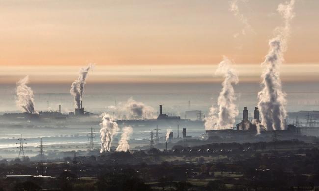  The industrial landscape across the Dee estuary. Photograph: Christopher Furlong/Getty Images