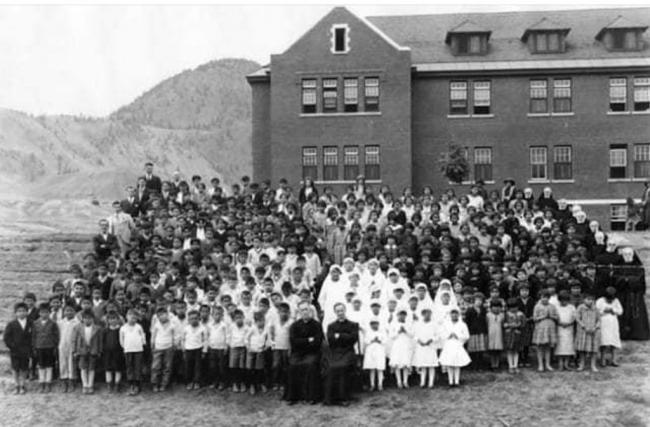 Kamloops residential school. Politicians and news media formed a ‘vicious circle’ of justification for assimilation of Indigenous peoples, portrayed as inferior, dangerous and in need of white salvation.