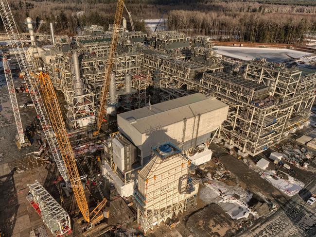 LNG Canada’s Kitimat project will reduce global emissions, say proponents. Critics say it will bring a big increase in its first few decades. Photo from LNG Canada.