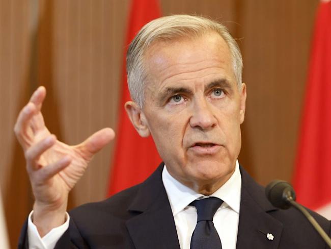 Pulling the brakes. Prime Minister Mark Carney explains why Canada rejected US trade terms in Ottawa on Saturday. Photo by Patrick Doyle, the Canadian Press.