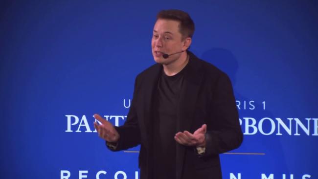 Elon Musk at the Sorbonne