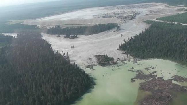 Mining Watch Canaada cited the Mount Polley mine disaster as the "the worst mining spill in Canada’s history." (Handout/Reuters)