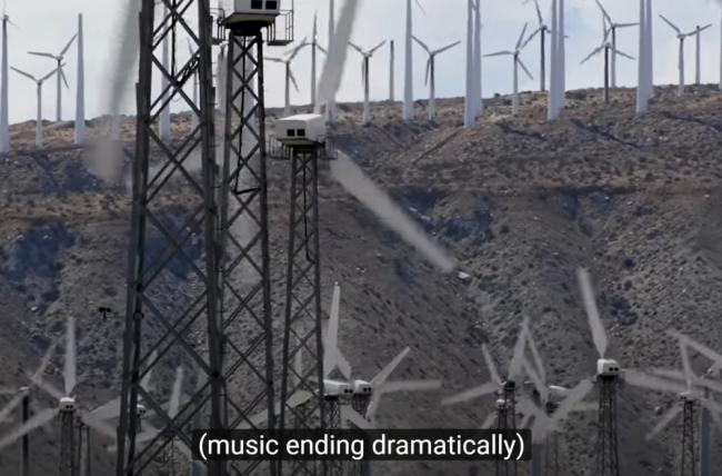 wind turbines - Planet of the Humans