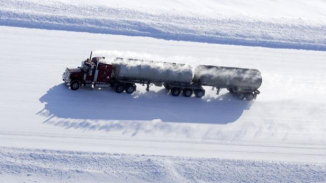 Set on the fragile ice roads of the Northwest Territories, the History Channel reality TV show Ice Road Truckers has been watched by millions in the U.S. and around the world. However, the show has never aired on a Canadian network. ((History Television))