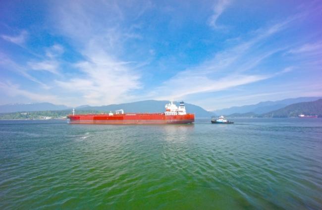 Oil tanker traffic in Burrard Inlet would increase significantly to service an expanded Trans Mountain Pipeline.
