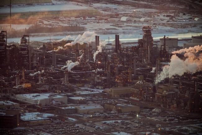 Scientists have found 15 ways that Alberta's oilsands industry can alter the oceans. Photo of oilsands facility in Fort McMurray by Kris Krug