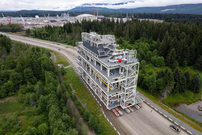 Alberta's energy war room is promoting the expansion of liquefied natural gas projects in B.C. as construction continues on Canada's first LNG export project in Kitimat, B.C. Photo: LNG Canada