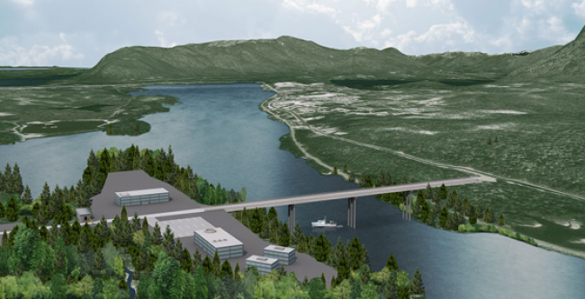 Artist rendering of the Pacific Northwest LNG project.   Photo By Pacific NorthWest LNG
