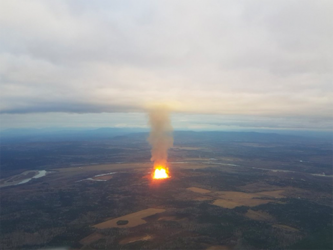 The incident is ongoing in the community of Shelley, northeast of Prince George. GREG N/@GREGNOEL / TWITTER