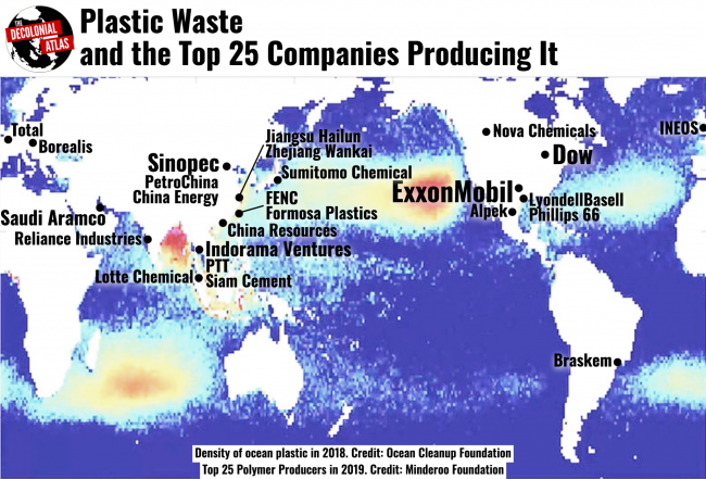Plastic waste map 