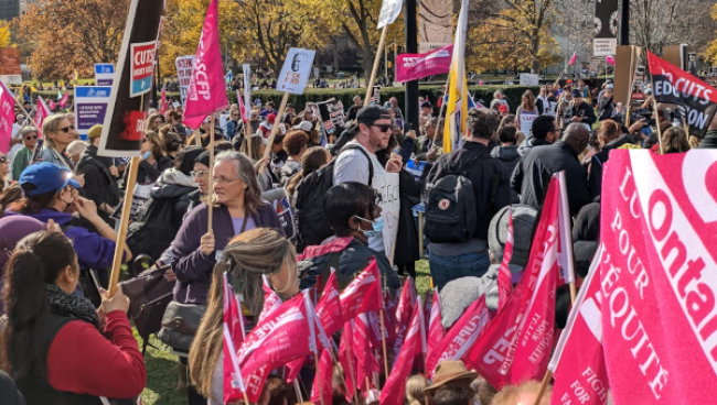 Union protest