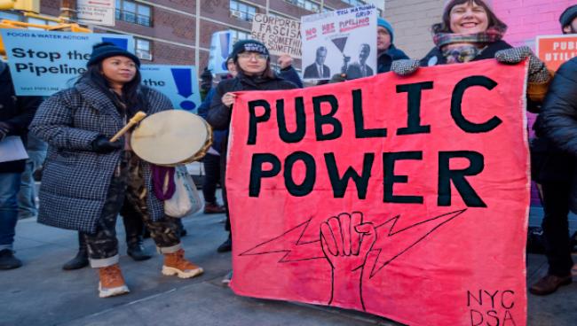 DSA protest, New York City.