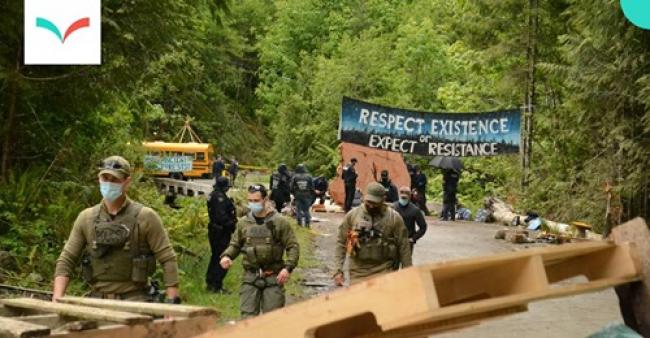 Thursday was another day of confrontation on a remote logging road in southwest Vancouver Island, including the violent arrest of a young Indigenous woman by the RCMP. Police are enforcing a court injunction granted to forestry company Teal-Jones. - Jerome Turner