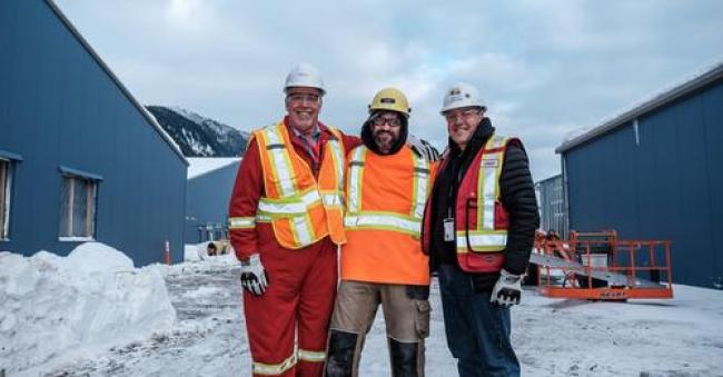 Premier John Horgan (left) visits LNG Canada to assess its progress. Credit: Province of B.C. (CC BY-NC-ND 2.0)