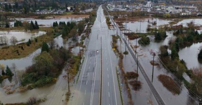 This past week's B.C. floods have caused extensive damage in the Lower Mainland, including along Highway 11. Experts say governments of all levels need to do more to prepare for climate disasters that are now happening with increasing frequency. Photo: B.C. Ministry of Transportation / Flickr