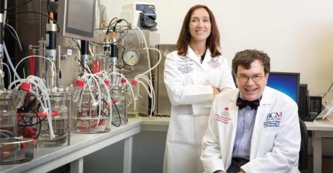 Texas researchers Maria Elena Bottazzi and Peter Hotez led development of the Cobervax patent-free Covid-19 vaccine. (Photo: Texas Medical Center)