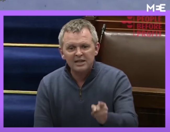 Irish MP Richard Boyd Barrett calls out the double standards on Ukraine and Palestine
