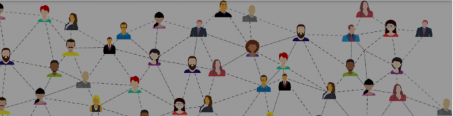 graphic of people connected
