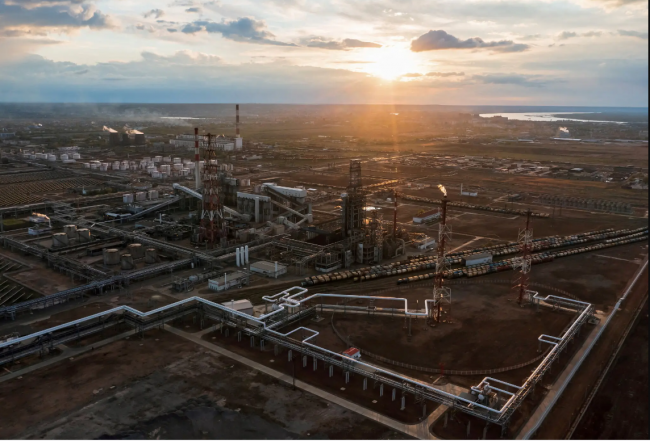 A Lukoil refinery in Volgograd, Russia.Credit...Reuters