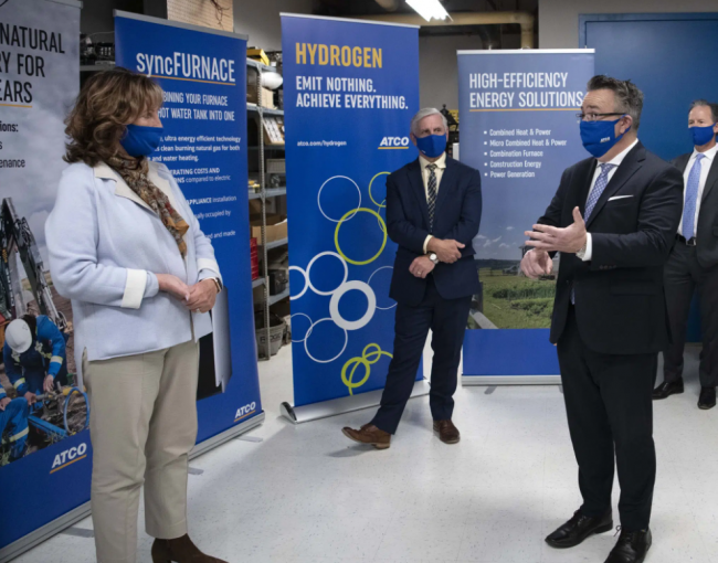 Jason Kenney's Alberta government promotes hydrogen in Edmonton in October 2020. Credit: Alberta Newsroom (CC BY-NC-ND 2.0)