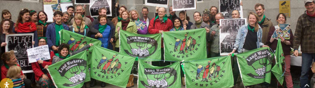 Banner from Landworker's Alliance - https://landworkersalliance.org.uk/