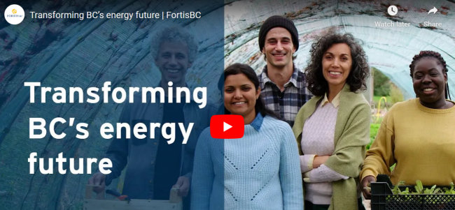 FortisBC’s advertising makes it seem like the company will use greener sources of energy, like food scraps and methane from cows, as its primary future energy sources. This is misleading, say experts. FortisBC via YouTube.