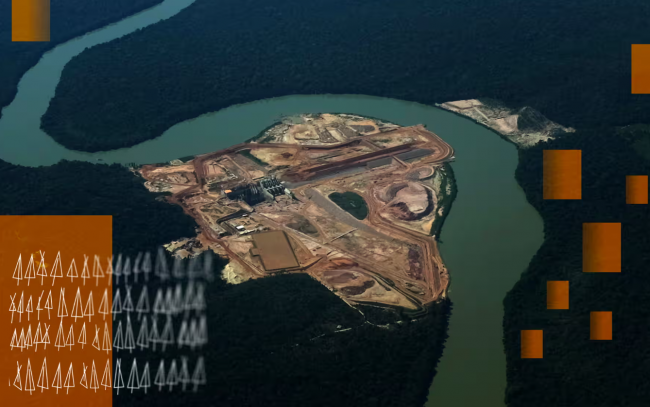 Teles Pires dam in Brazil. Experts say large renewable energy projects like dams should not count towards credits as they don’t lead to additional emission cuts. Composite: Reuters